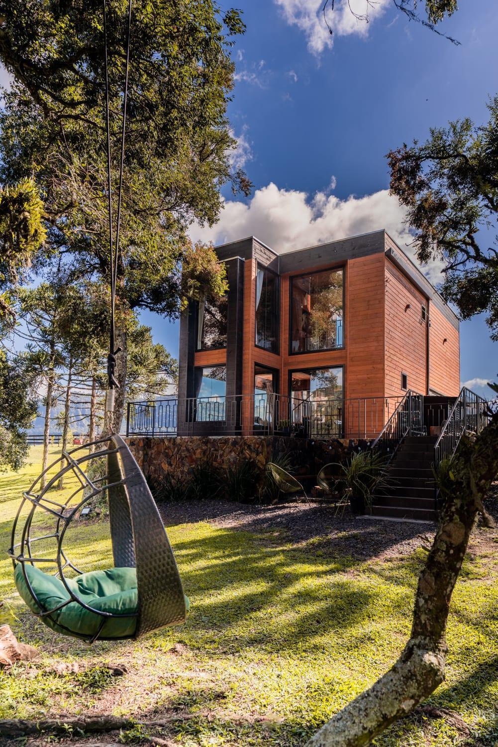 Cabana Horses La Contemporanea Proximo A Cidade E Vista Ponto Turistico Pedra Morro Do Campestre Urubici Εξωτερικό φωτογραφία